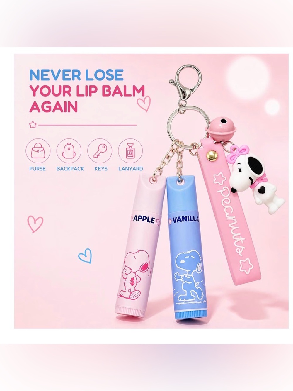 3 piece snoopy set keychain - Picture 2 of 2